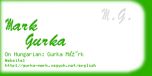 mark gurka business card